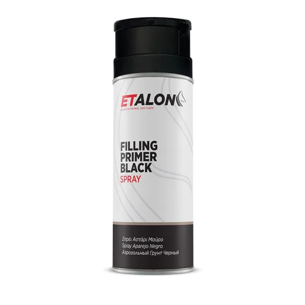 ETALON SPRAY ΓΕΜΙΣΤΙΚΟ ΑΣΤΑΡΙ 400ml ΜΑΥΡΟ